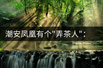 潮安鳳凰有個”弄茶人”:幫扶四鄉(xiāng)六里 保護優(yōu)質(zhì)茶種
