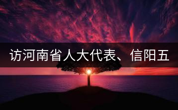 訪河南省人大代表、信陽(yáng)五岳集團(tuán)董事長(zhǎng)胡鎮(zhèn)——茶鄉(xiāng)亦飄茶油香