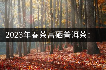 2023年春茶富硒普洱茶：1.富硒有機手工生普，市場指導(dǎo)價800元／公斤；2.富硒有機一級紅茶，市場指導(dǎo)價800元／公斤；3.富硒有機熟普餅，市場指導(dǎo)價1000元／公斤；4.富硒有機月光白茶，市場指導(dǎo)價800元／公斤。