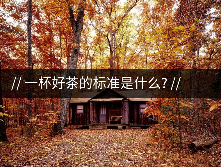 http:// 一杯好茶的標(biāo)準(zhǔn)是什么? //一杯好茶的標(biāo)準(zhǔn)是什么？