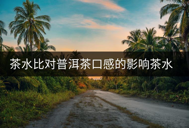 茶水比對普洱茶口感的影響茶水比對普洱茶口感的影響