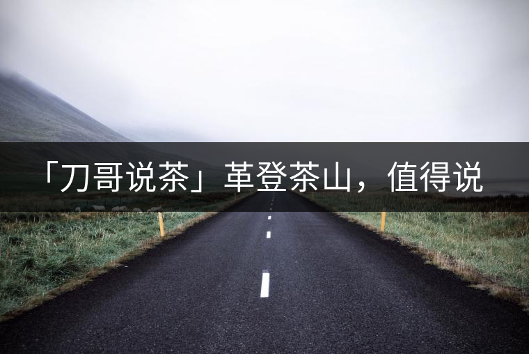 「刀哥說茶」革登茶山，值得說道的那些事