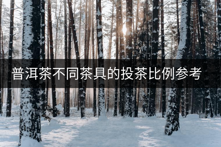 普洱茶不同茶具的投茶比例參考 ？