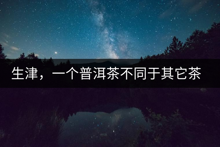 生津，一個普洱茶不同于其它茶類的品鑒指標