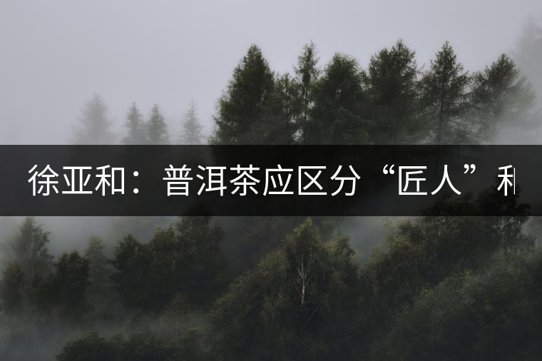 徐亞和：普洱茶應區(qū)分“匠人”和“投機者”