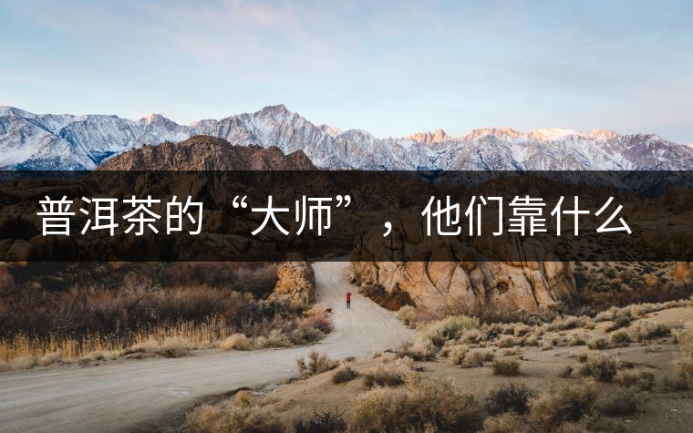 普洱茶的“大師”，他們靠什么來斷茶？