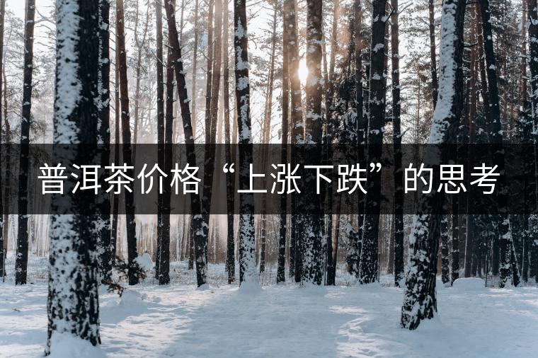 普洱茶價格“上漲下跌”的思考