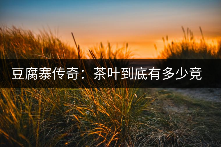 豆腐寨傳奇：茶葉到底有多少競爭者？