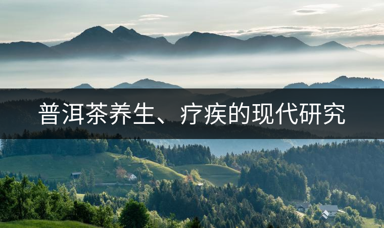 普洱茶養(yǎng)生、療疾的現(xiàn)代研究