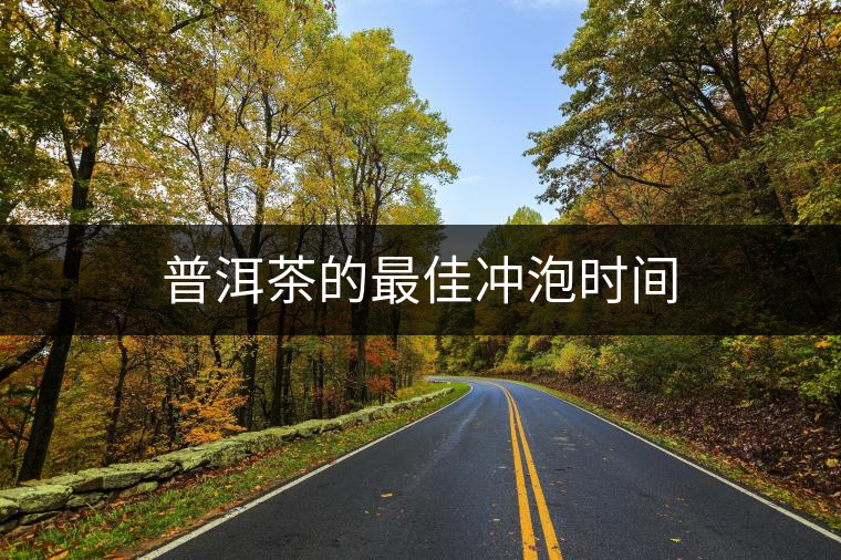 普洱茶的最佳沖泡時(shí)間