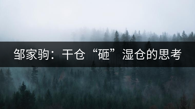 鄒家駒：干倉(cāng)“砸”濕倉(cāng)的思考