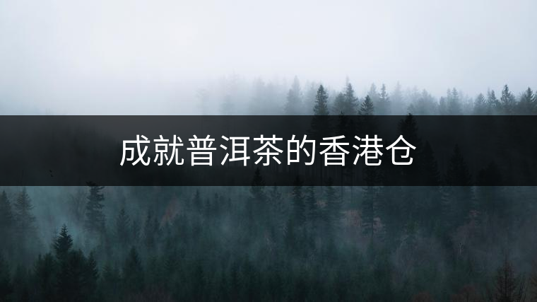 成就普洱茶的香港倉(cāng) 成就普洱茶的香港倉(cāng)