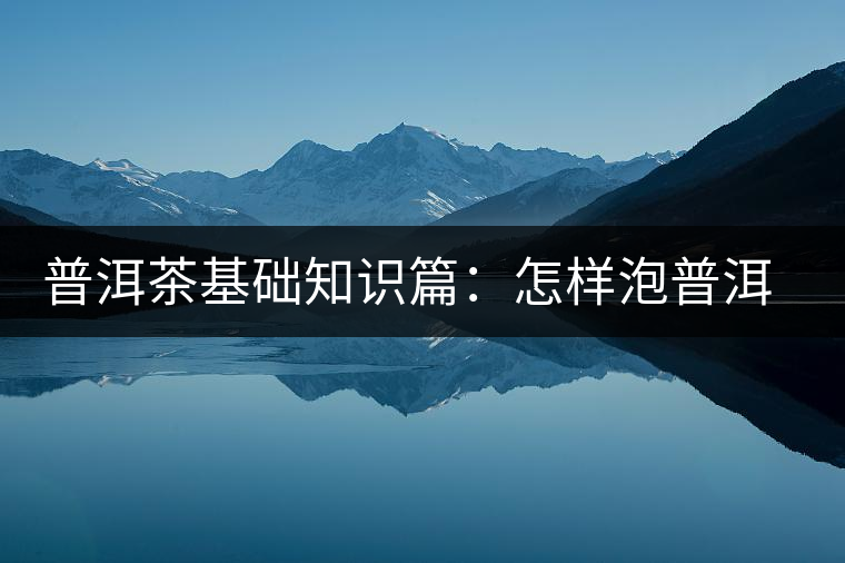 普洱茶基礎(chǔ)知識篇：怎樣泡普洱茶才會更好喝？
