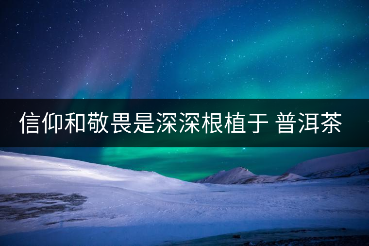 信仰和敬畏是深深根植于 普洱茶文化的基因 信仰和敬畏是深深根植于 普洱茶文化的基因
