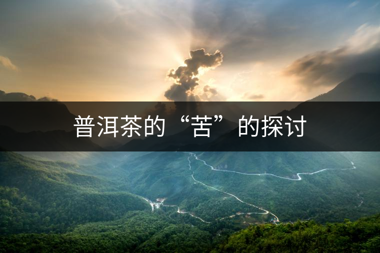 普洱茶的“苦”的探討