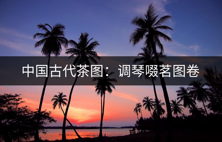 中國古代茶圖:調(diào)琴啜茗圖卷 中國古代茶圖:調(diào)琴啜茗圖卷