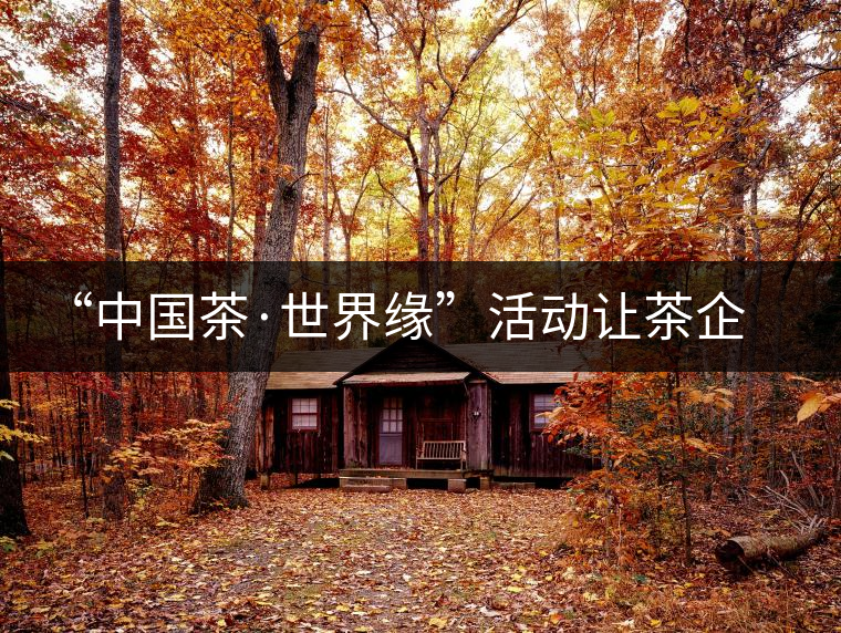 “中國茶·世界緣”活動(dòng)讓茶企與外賓交流