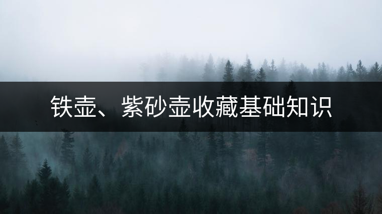 鐵壺、紫砂壺收藏基礎(chǔ)知識