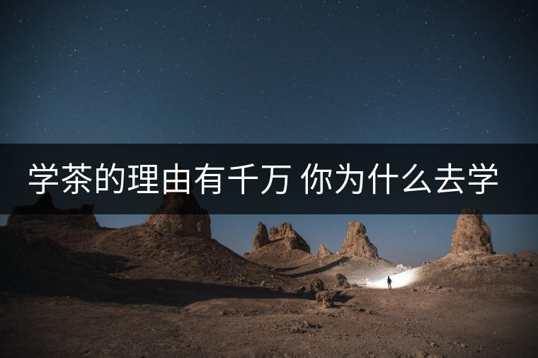 學茶的理由有千萬 你為什么去學茶？