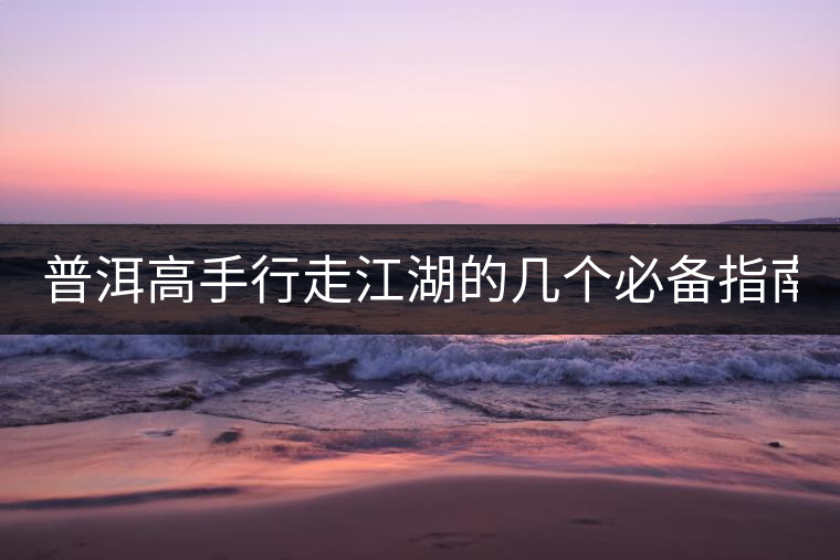 普洱高手行走江湖的幾個必備指南！