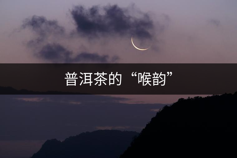普洱茶的“喉韻” 普洱茶的“喉韻”