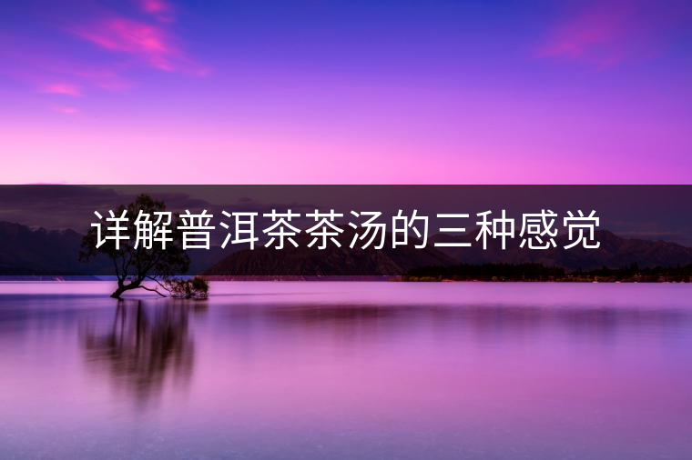 詳解普洱茶茶湯的三種感覺 詳解普洱茶茶湯的三種感覺
