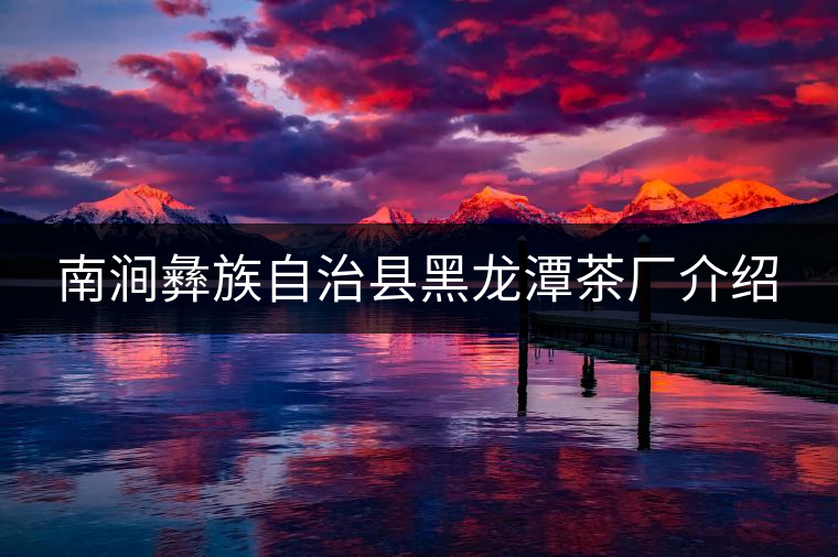 南澗彝族自治縣黑龍?zhí)恫鑿S介紹