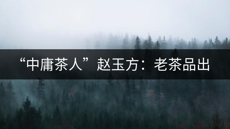 “中庸茶人”趙玉方：老茶品出新人生