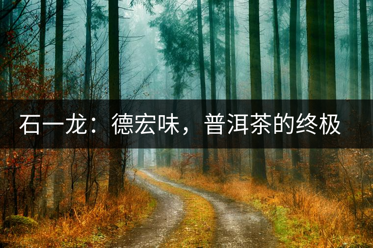 石一龍：德宏味，普洱茶的終極意境