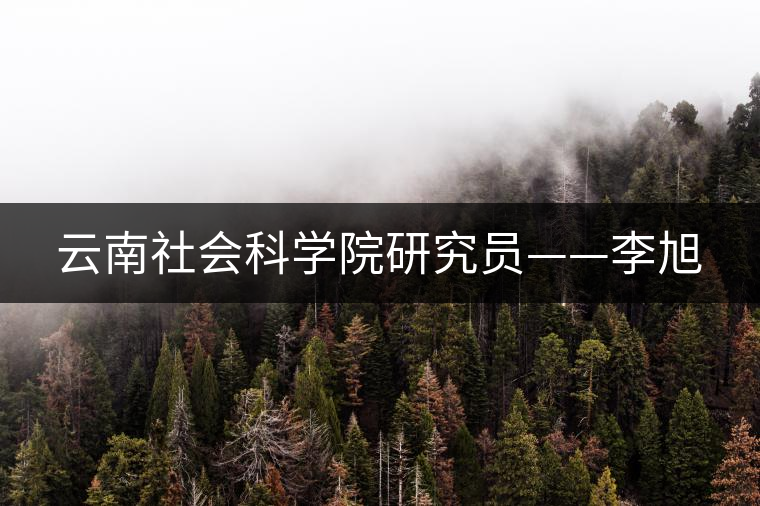 云南社會(huì)科學(xué)院研究員——李旭