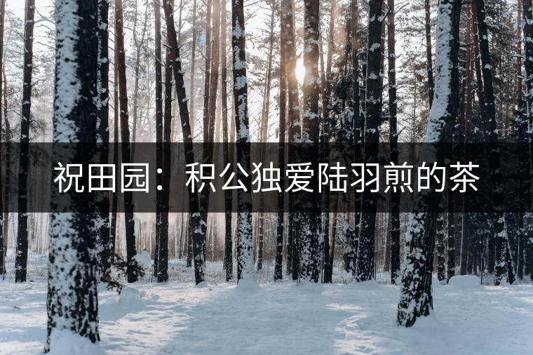 祝田園:積公獨愛陸羽煎的茶 祝田園:積公獨愛陸羽煎的茶