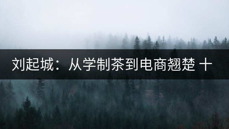 劉起城:從學制茶到電商翹楚 十年造就文化茶園 劉起城:從學制茶到電商翹楚 十年造就文化茶園