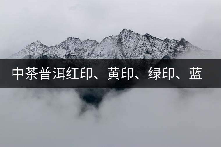 中茶普洱紅印、黃印、綠印、藍(lán)印的含義
