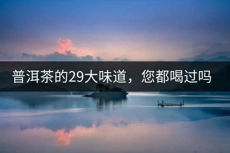 普洱茶的29大味道，您都喝過嗎？