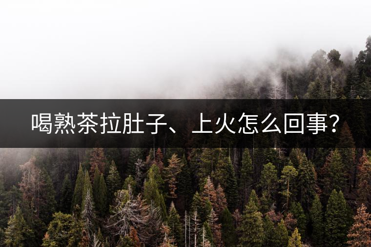 喝熟茶拉肚子、上火怎么回事？