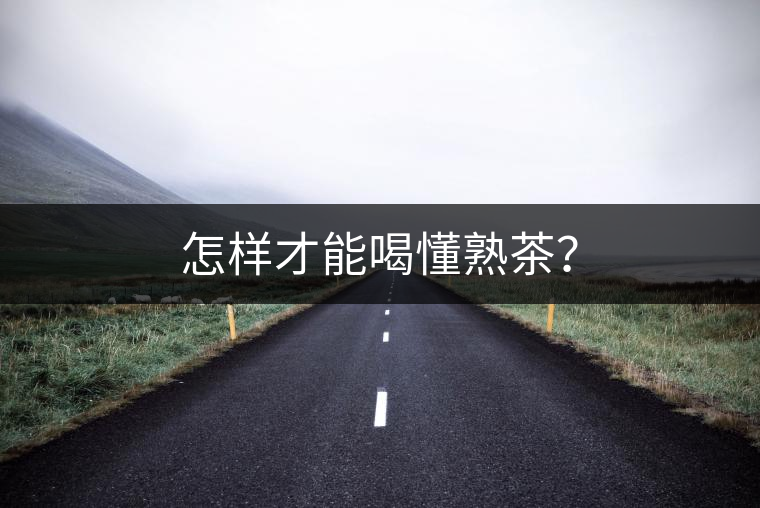 怎樣才能喝懂熟茶？