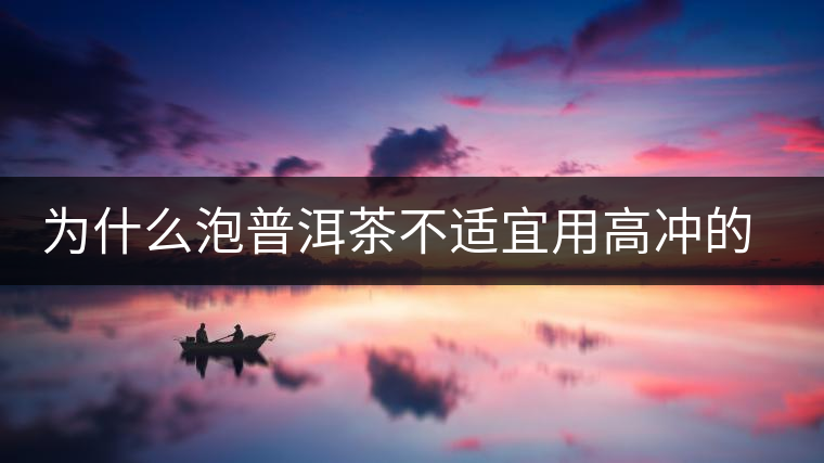 為什么泡普洱茶不適宜用高沖的方式，是有道理的