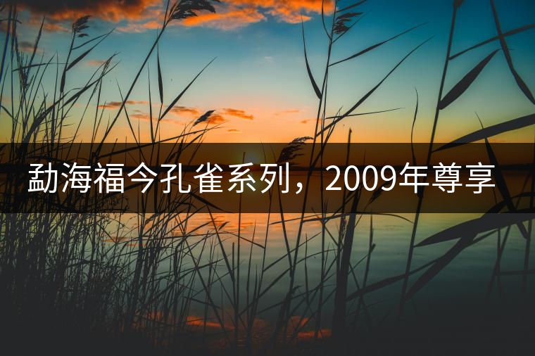 勐海福今孔雀系列，2009年尊享青餅
