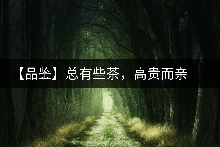 【品鑒】總有些茶，高貴而親切