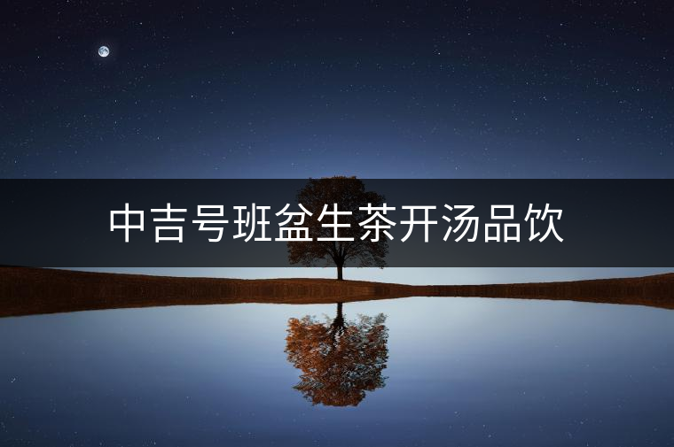 中吉號(hào)班盆生茶開(kāi)湯品飲 中吉號(hào)班盆生茶開(kāi)湯品飲