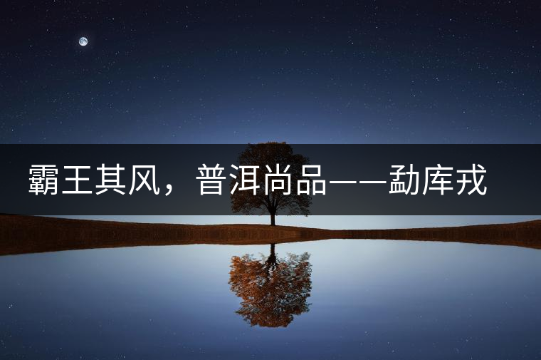 霸王其風(fēng),普洱尚品——勐庫戎氏喬木王 霸王其風(fēng),普洱尚品——勐庫戎氏喬木王