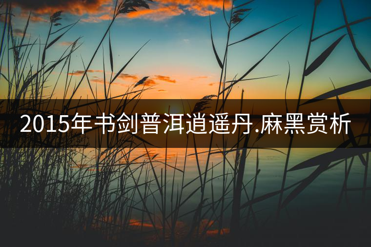 2015年書劍普洱逍遙丹.麻黑賞析 2015年書劍普洱逍遙丹.麻黑賞析