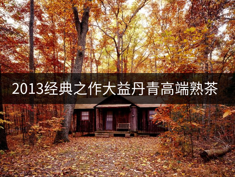 2013經(jīng)典之作大益丹青高端熟茶品評