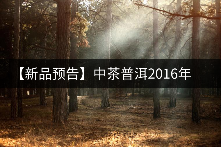 【新品預(yù)告】中茶普洱2016年生肖紀念猴餅（一生一熟）即將上市！