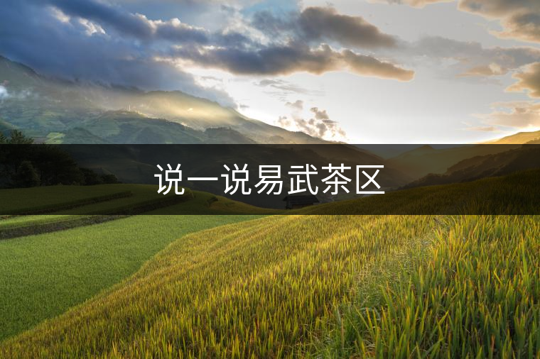 說一說易武茶區(qū) 說一說易武茶區(qū)