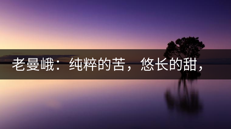 老曼峨：純粹的苦，悠長的甜，茶之本味也