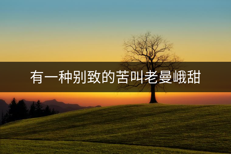 有一種別致的苦叫老曼峨甜 有一種別致的苦叫老曼峨甜