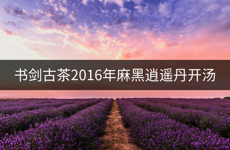書劍古茶2016年麻黑逍遙丹開(kāi)湯 書劍古茶2016年麻黑逍遙丹開(kāi)湯