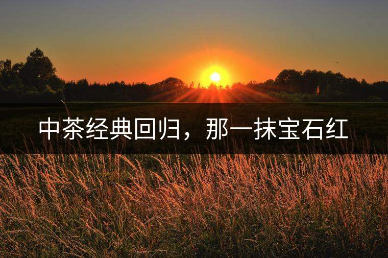 中茶經(jīng)典回歸，那一抹寶石紅