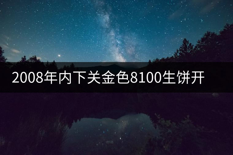 2008年內下關金色8100生餅開湯品鑒